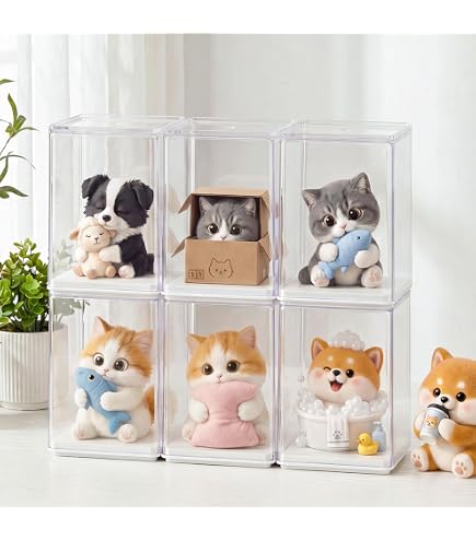 Amazon.co.jp: アクリルボックス 8個セット 蓋付き クリア Amazon.co.jp: アクリルボックス 8個セット 蓋付き クリア